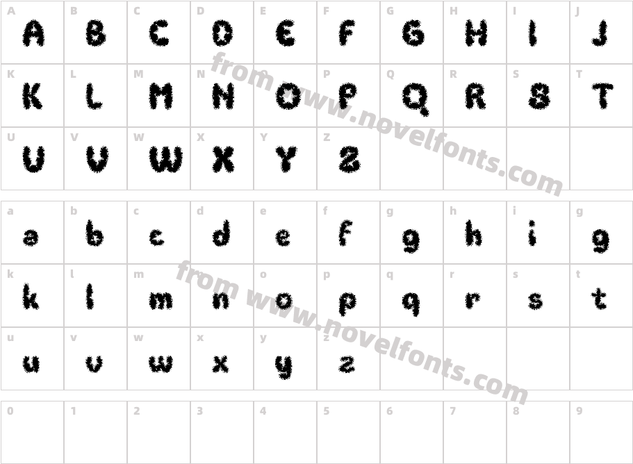 Chalen Unfocus Demo RegularCharacter Map