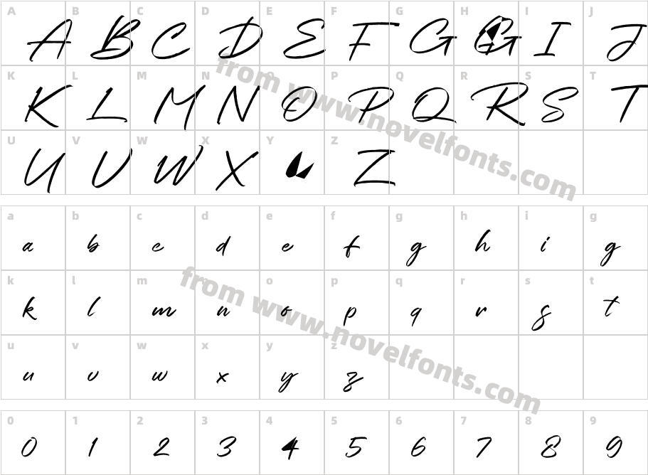 Chalifor DalsaticSVG RegularCharacter Map