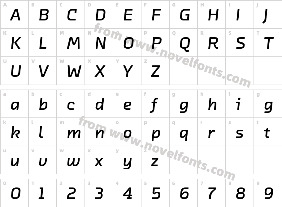Chambers Sans Pro Bold ItalicCharacter Map