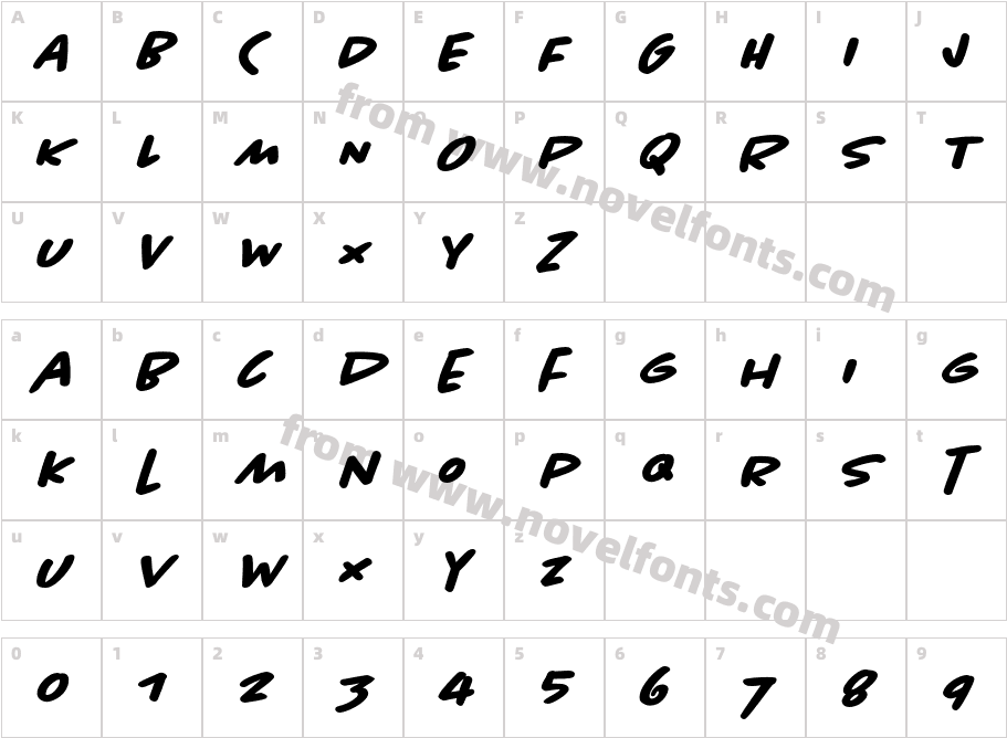 Chantal Bold ItalicCharacter Map