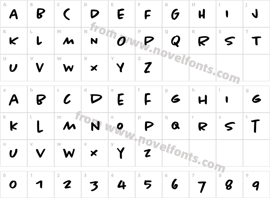 Chantal MediumCharacter Map