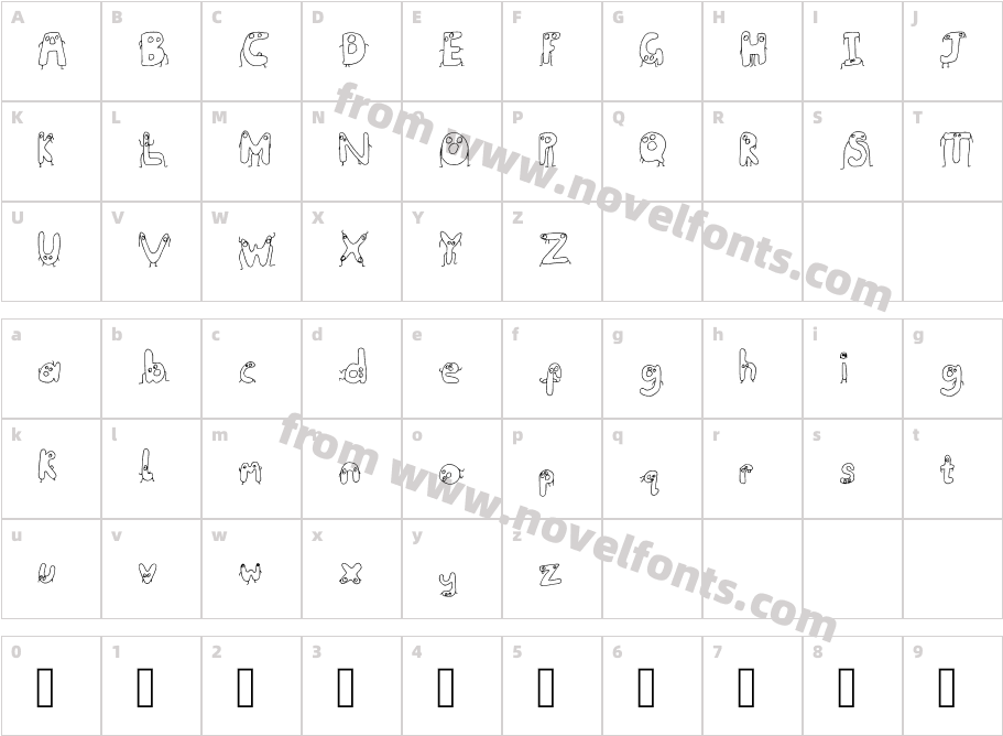 Characterfontmain RegularCharacter Map