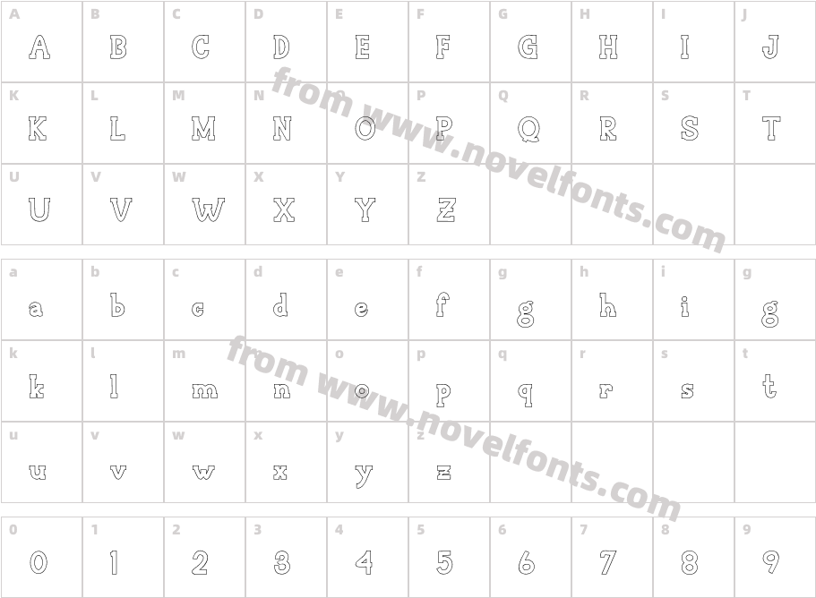 Chartist OutlineCharacter Map