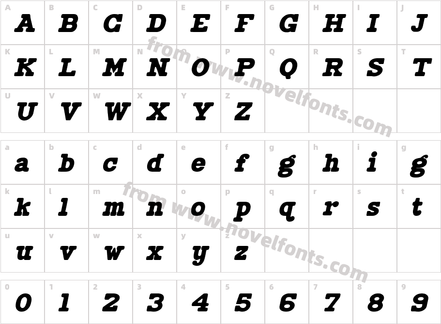 CheekyMoghster-SlantCharacter Map