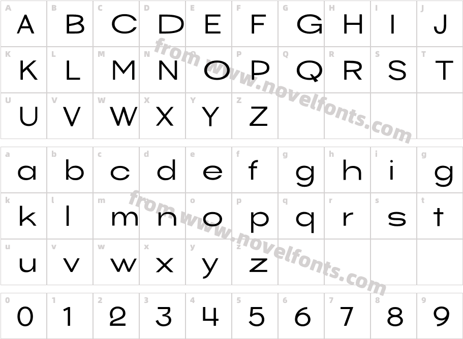 Chekos W05 MediumCharacter Map