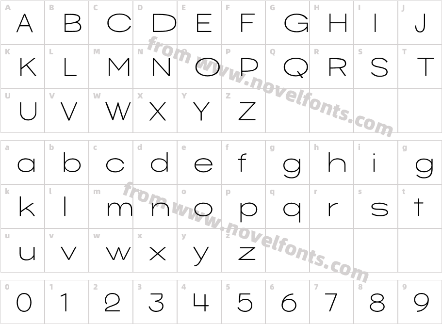 Chekos W05 Ultra LightCharacter Map