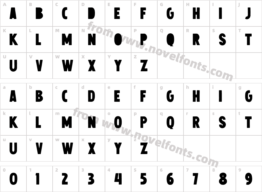 Chillow RegularCharacter Map