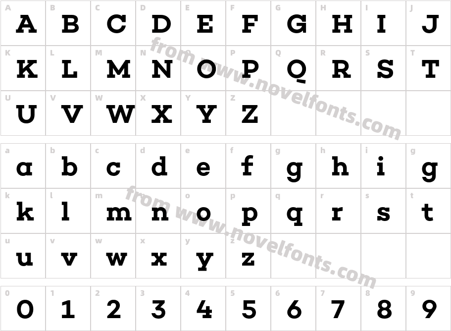 Choplin SemiboldCharacter Map