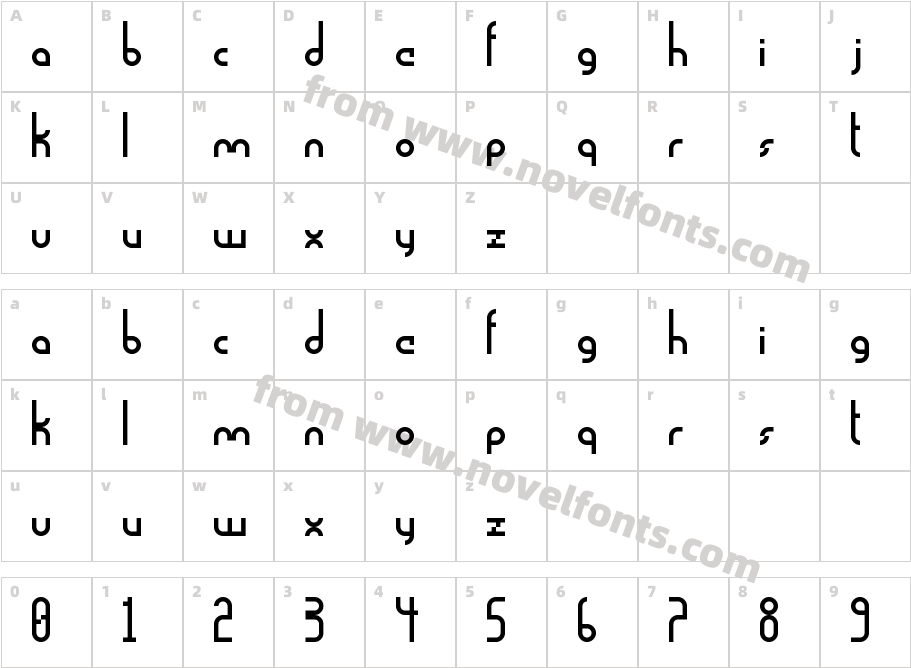 Chrome Sans RegularCharacter Map