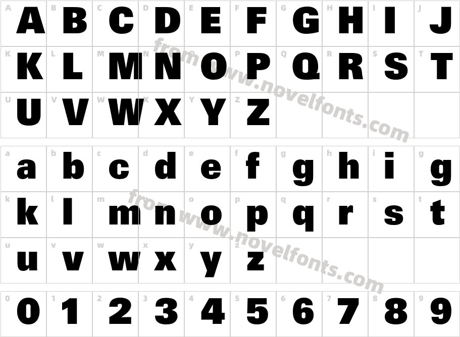 CistonCharacter Map