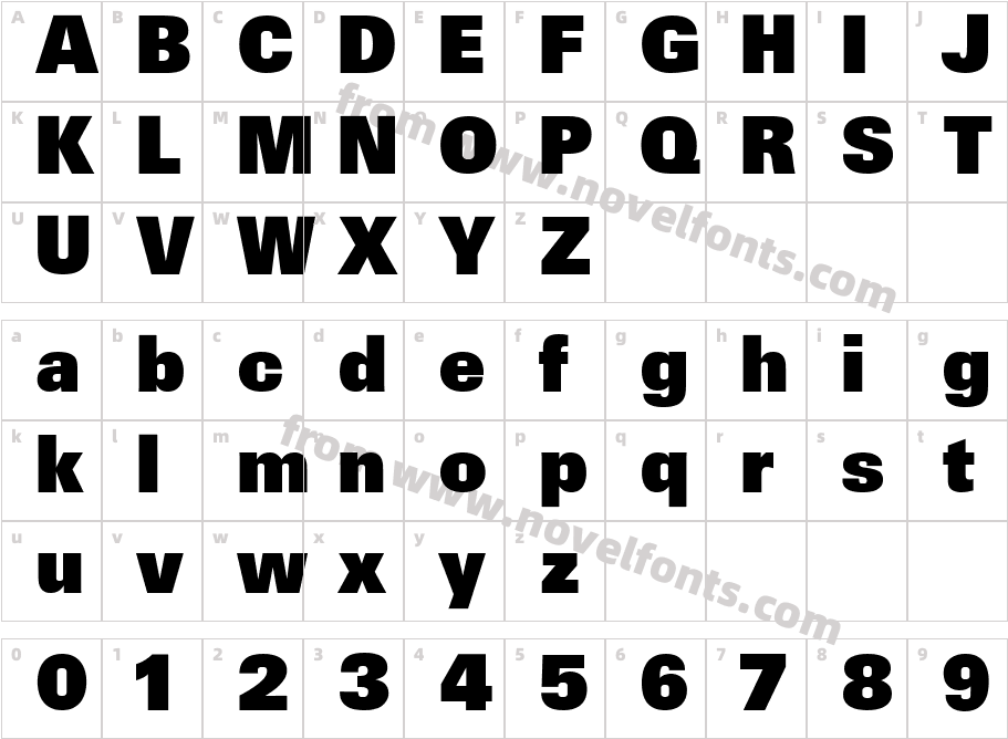 CistonCharacter Map