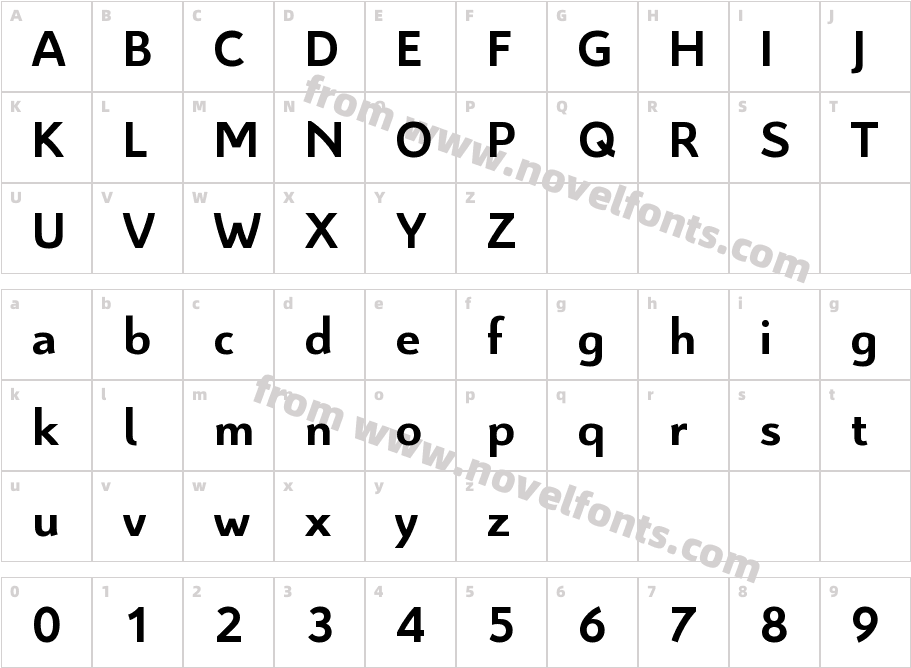 Citroen BoldCharacter Map
