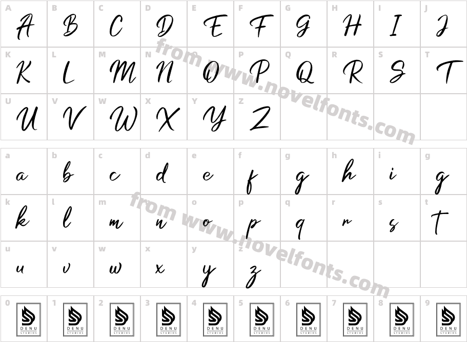ClaratynCharacter Map