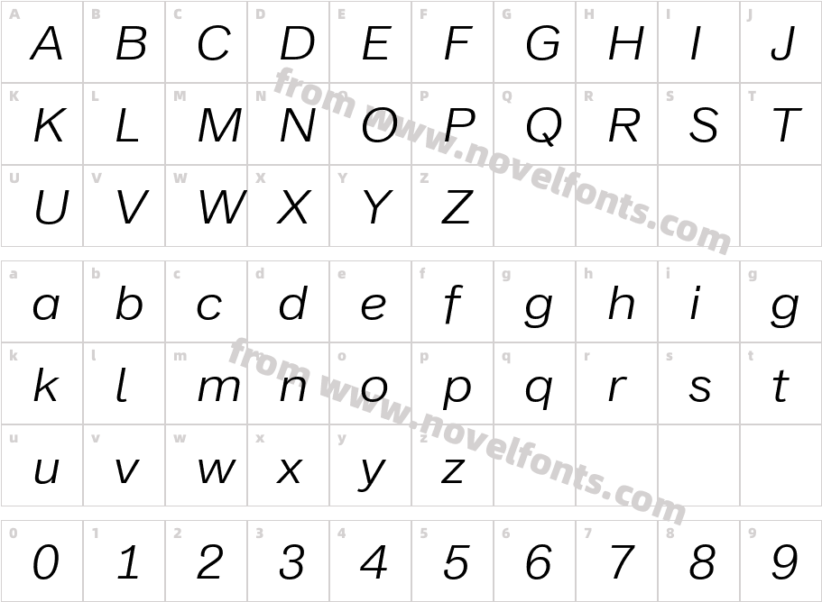 Classic Grotesque Pro Ex Bk ItCharacter Map