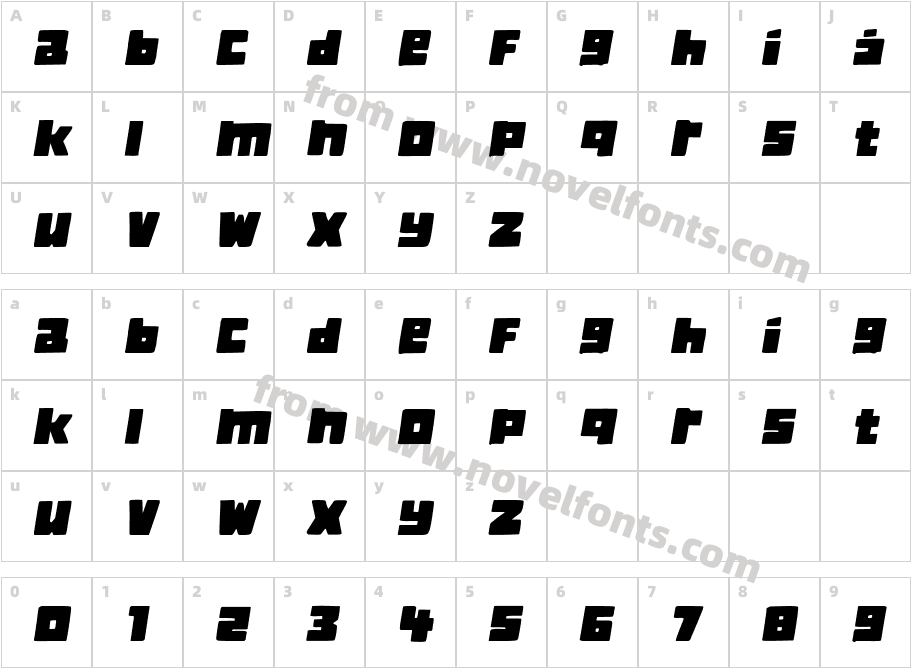 Classica Book ItalicCharacter Map