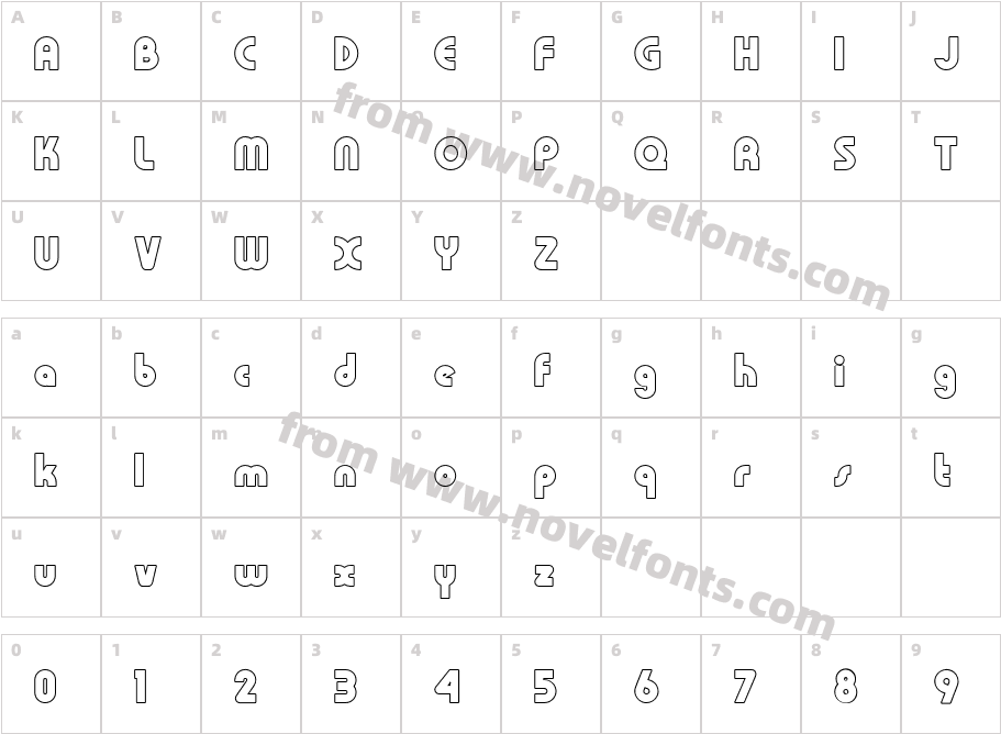 Classist OutlineCharacter Map