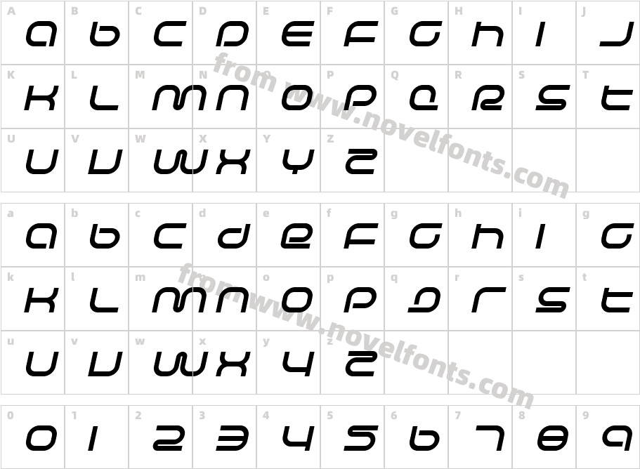 Life Support Bold ItalicCharacter Map