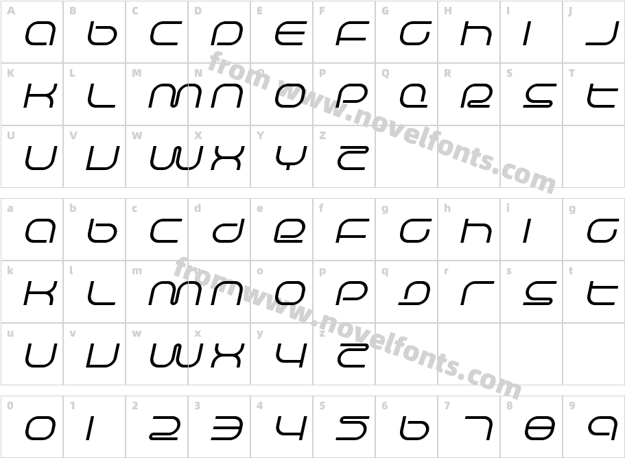 Life Support ItalicCharacter Map