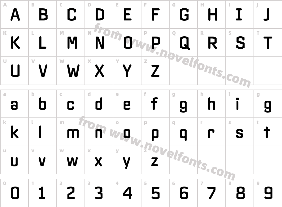 Clicker SemiboldCharacter Map