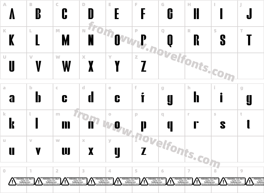 ClifftonCharacter Map