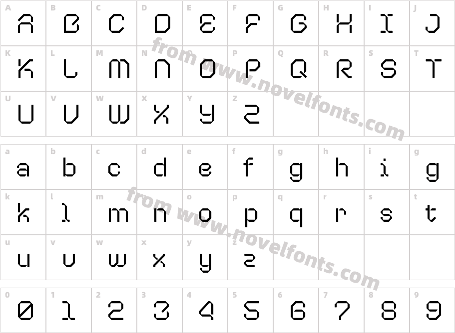 Coanda BoldCharacter Map