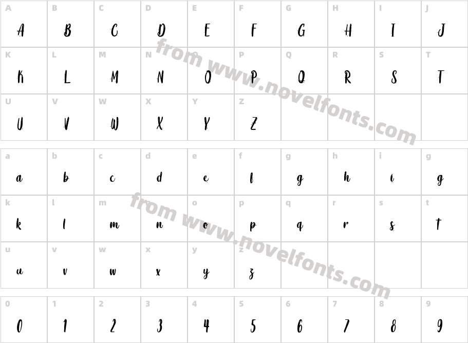 Coaster Quake Personal UseCharacter Map