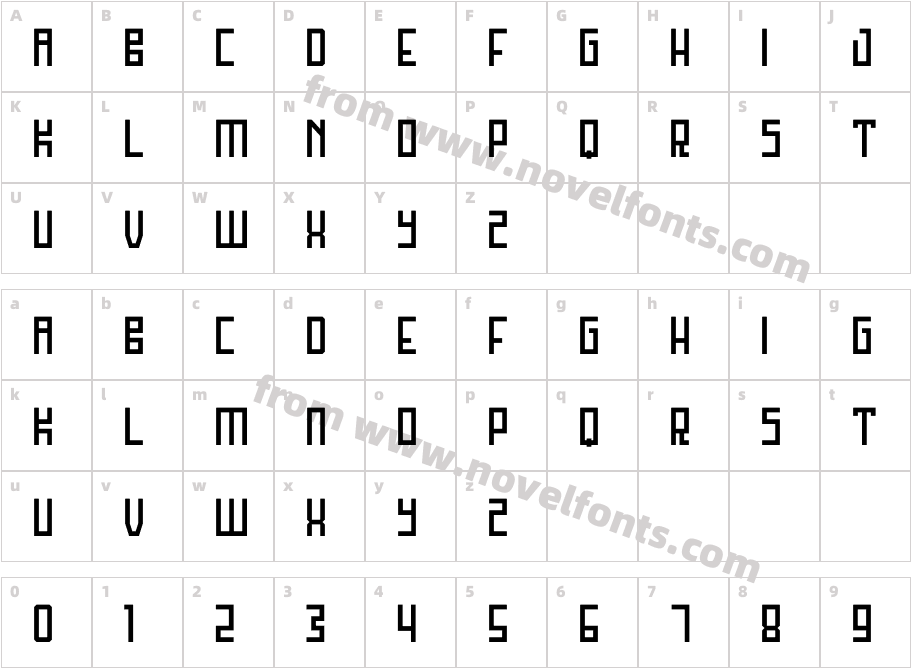 Cobrosa RegularCharacter Map