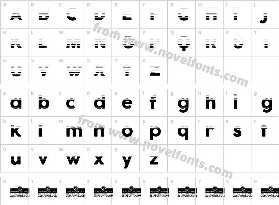 Cocogoose Pro Block GradientCharacter Map