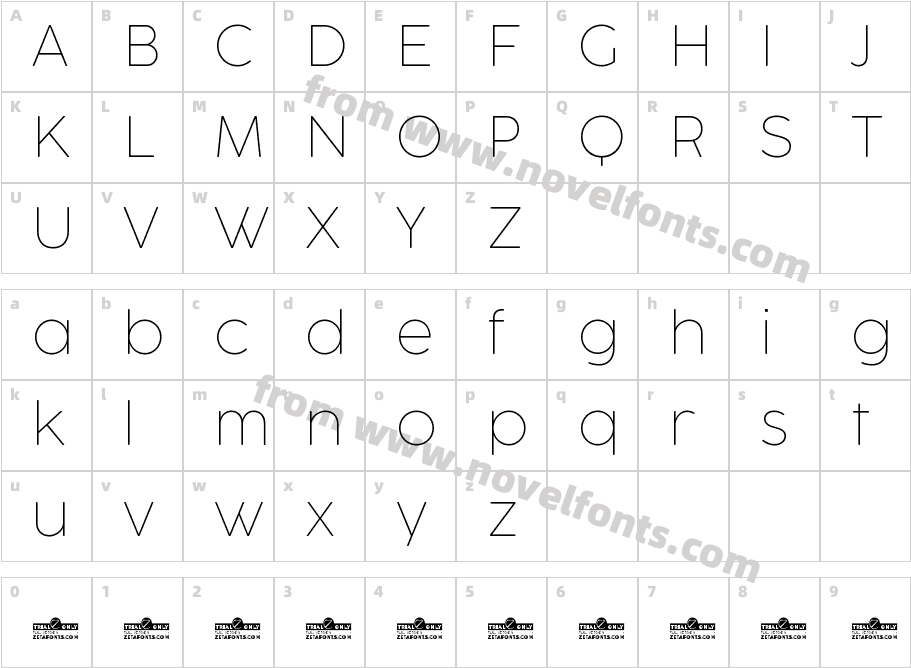 Cocogoose Pro Trial ThinCharacter Map