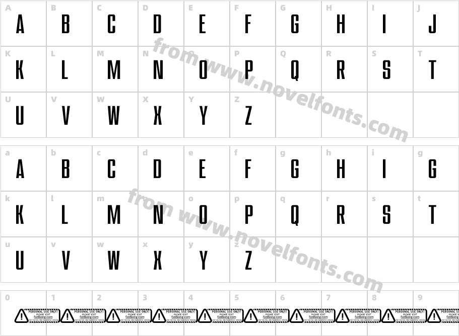 Coloni PERSONAL USE ONLY!Character Map