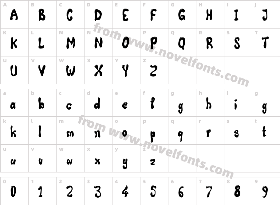 Comic Land HighlightCharacter Map