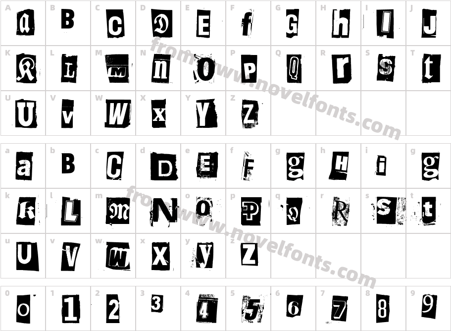 Liima, paperi, sakset 2Character Map