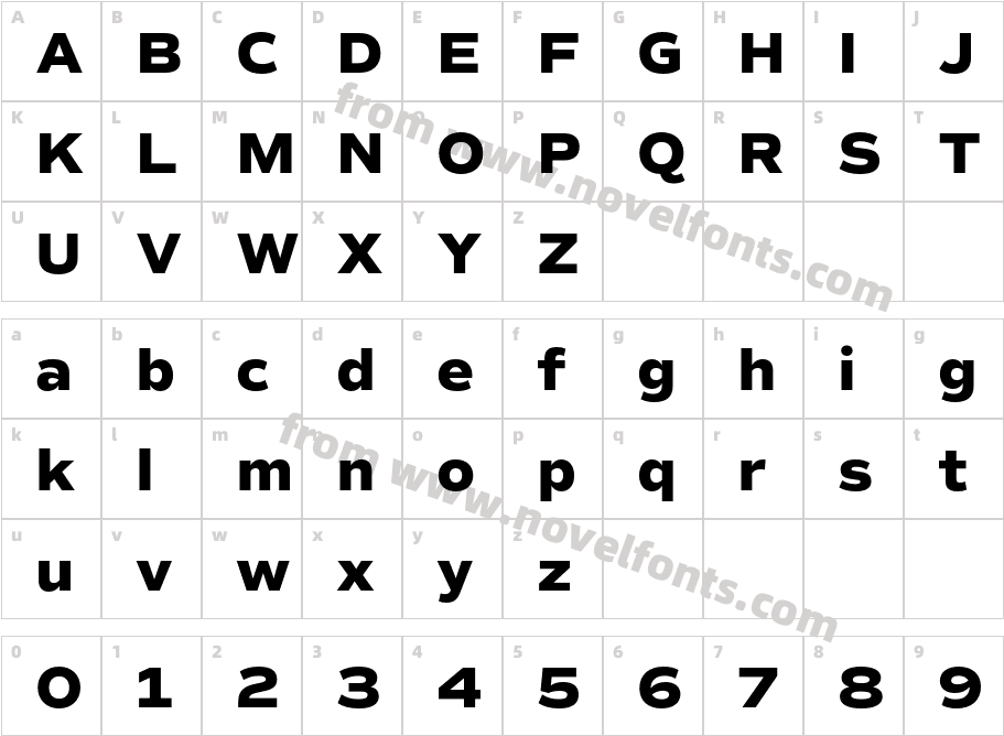 Commuters Sans Extra BoldCharacter Map