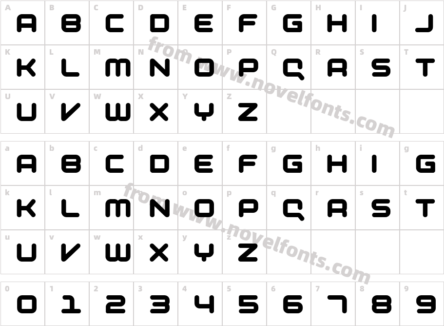 Compacity Semi CondensedCharacter Map