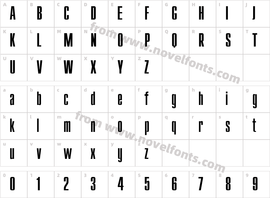 CompactCharacter Map