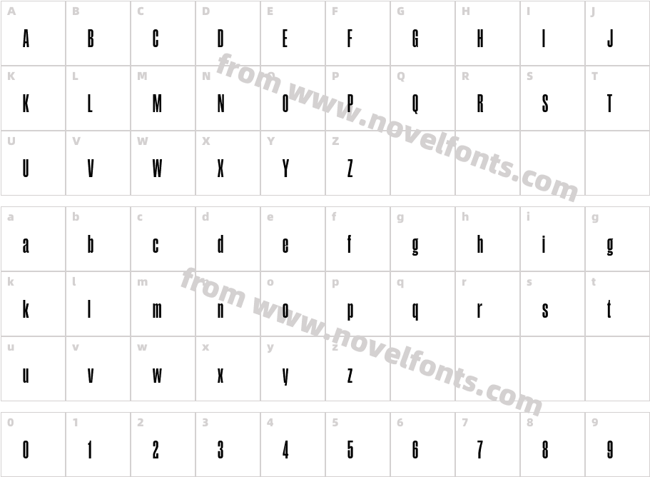 Compilation Grotesk 900Character Map