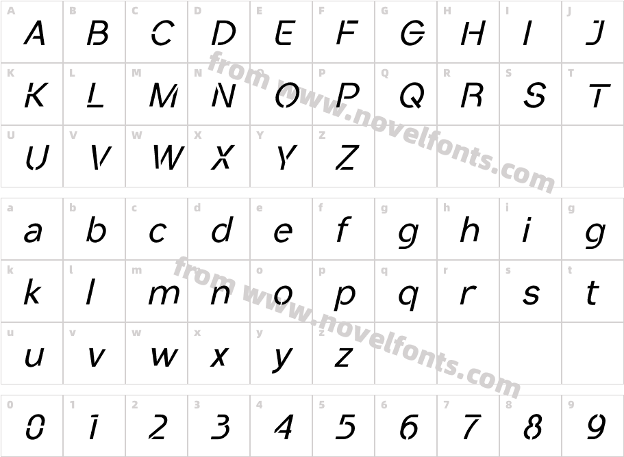 Conceptual Progressive S SlantCharacter Map