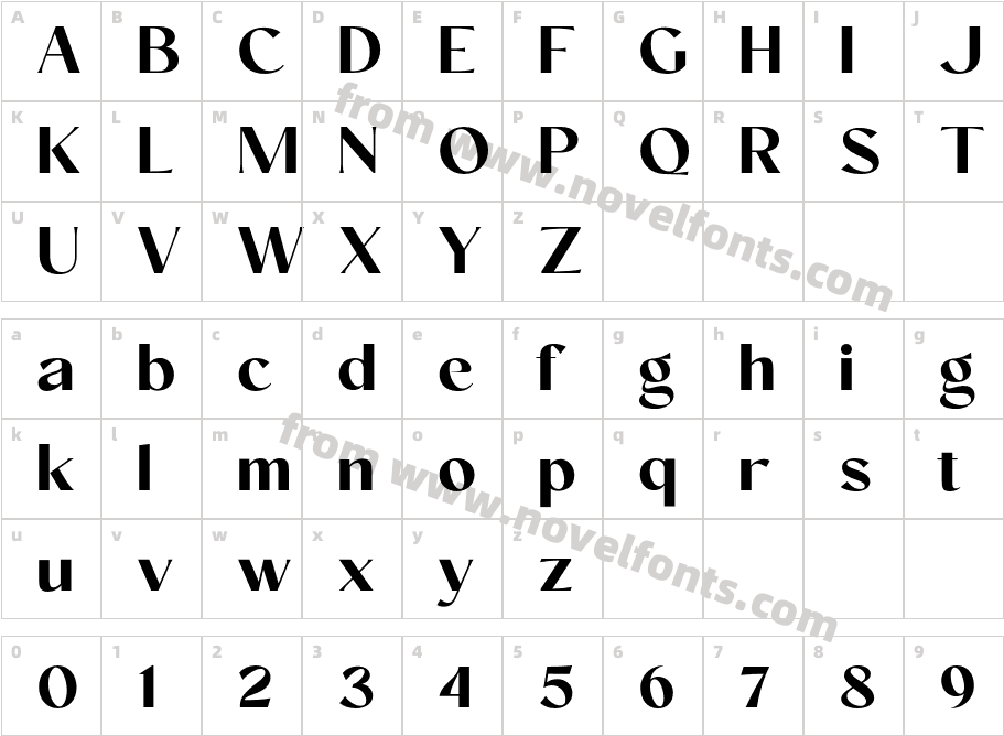 Conso BoldCharacter Map