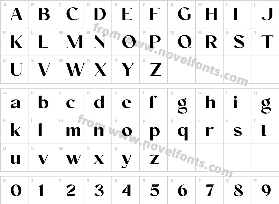 Conso BoldCharacter Map
