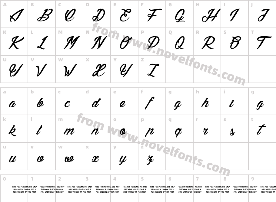 Lily of the Valley_Personal_UseCharacter Map