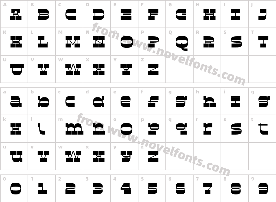 Cook SlabticCharacter Map