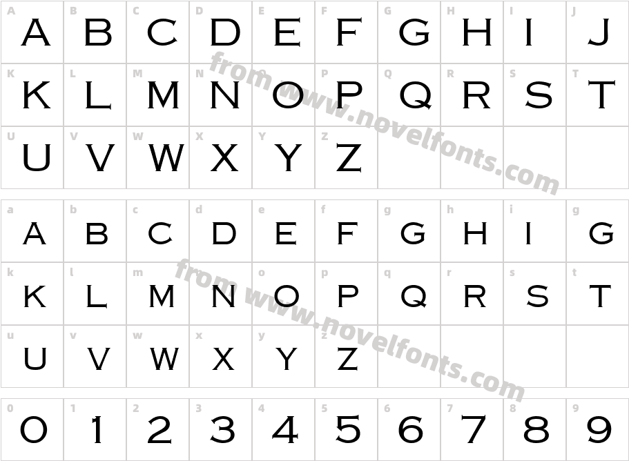 CopperplateS CapsS SiCharacter Map