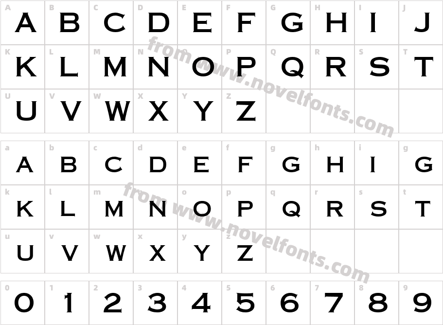 CopperplateS CapsSSK BoldCharacter Map