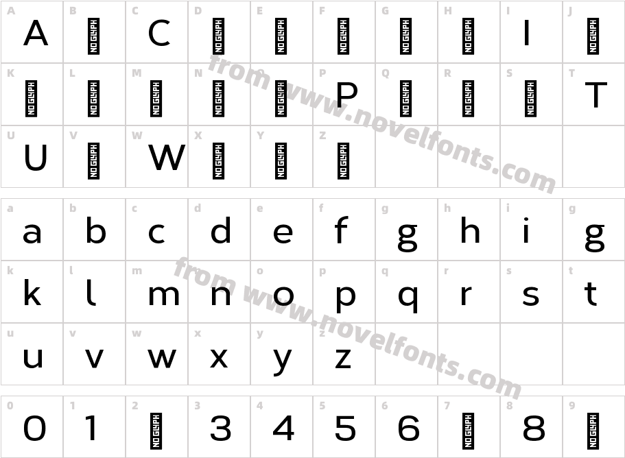 Corbert Demi BoldCharacter Map