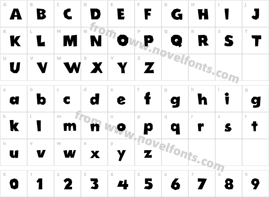 Cordel Groteska BoldCharacter Map