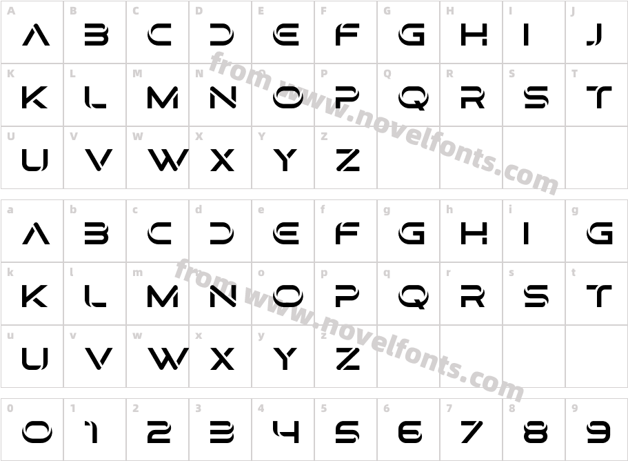 Cordo RegularCharacter Map