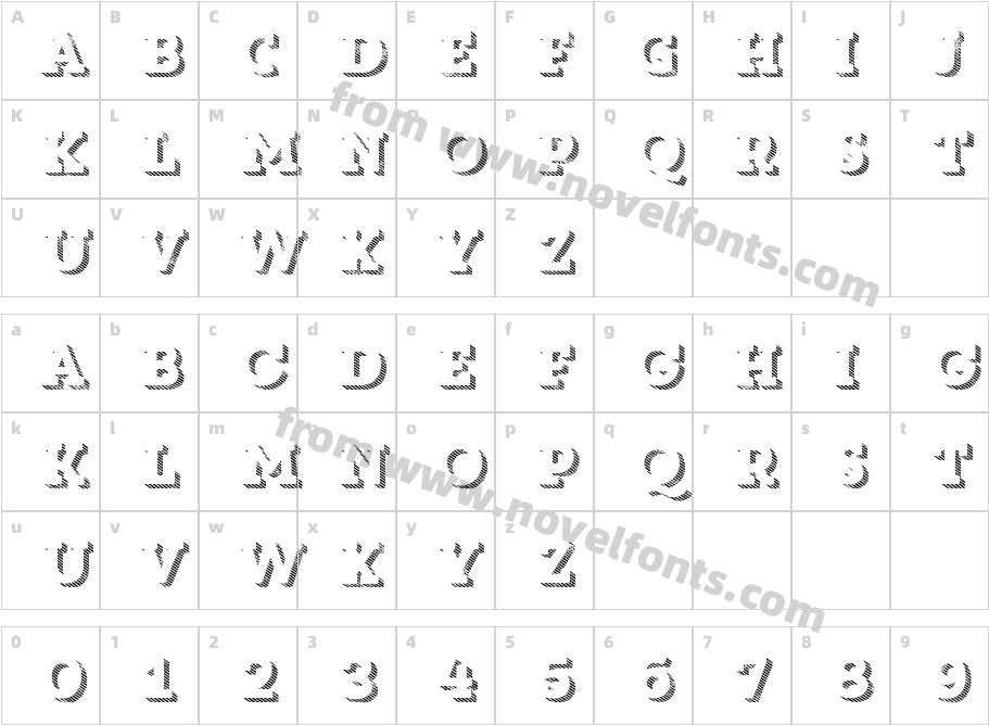 Core Magic Rough 3D Line1 W00Character Map