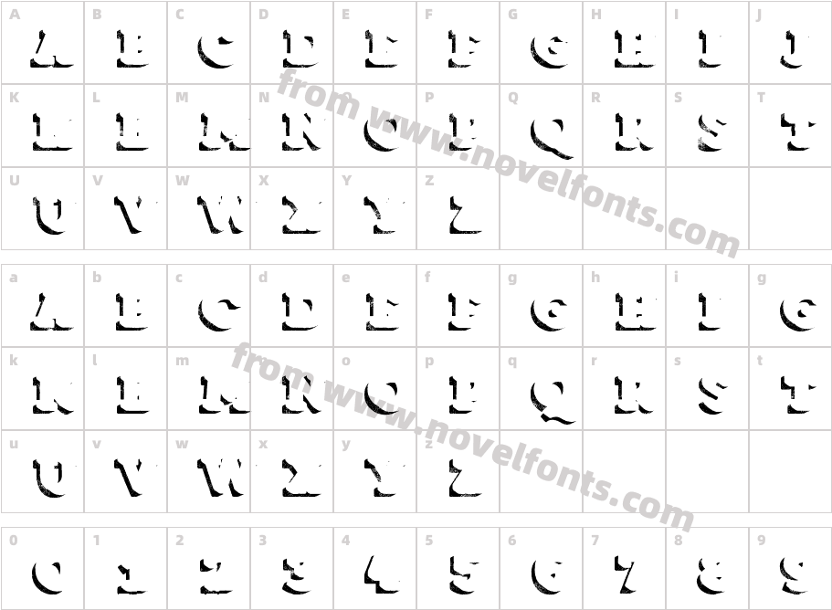 Core Magic Rough 3D Shadow W00Character Map