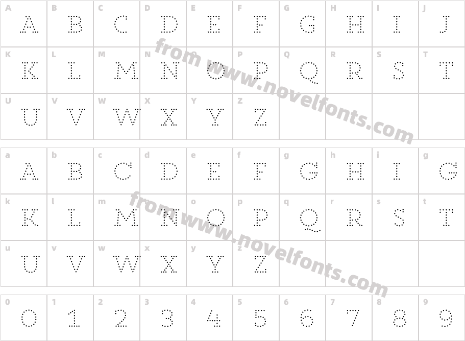 Core Magic W00 2D Dot1Character Map