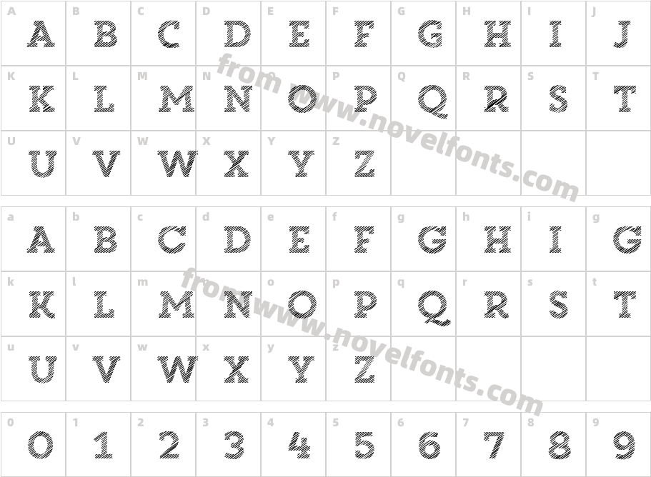 Core Magic W00 2D Line1Character Map